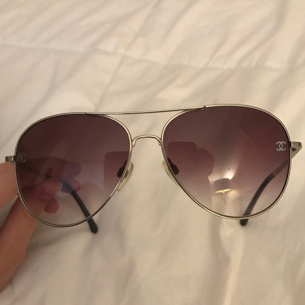 Purple Chanel Aviators